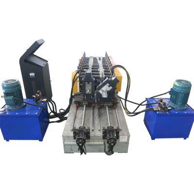 China Building Material Shops Light Gauge Steel Deck Furring Omega And Double Stud Channel Roll Forming Machine for sale