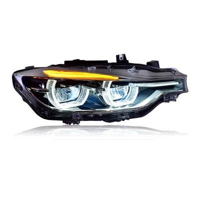 China PP+PC YH led Angel Eyes f30 LED headlights headlight for BMW F30 F35 318 320 325 328 330 335 years 2013-2015 for original BMW f30 for sale