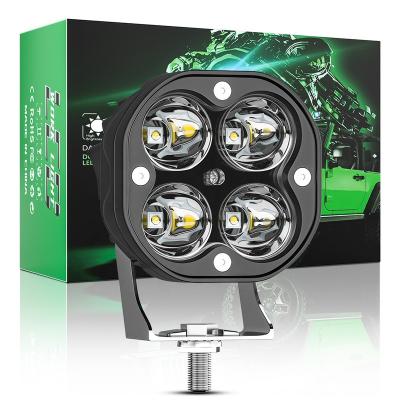 China YH 40W 12V 24V Car Lamp 4x4 Off Road Driving Lights Spot Aluminum Spotlight Led Work Light Bar For Offroad Car SUV Bus Truck for sale