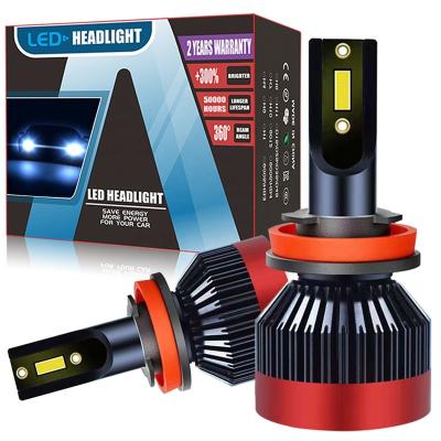 China YH aluminum H4 H7 H11 led headlight 60w 6000lm H4 H7 H8 H11 9005 9006 9012 canbus led headlights h4 H7 led fog lamp bulbs for sale