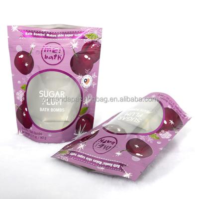 China Recyclable Bath Bombs Custom Food Packaging Ziplock Seal Pouches Stand Up Pouch Zipper Bags for sale