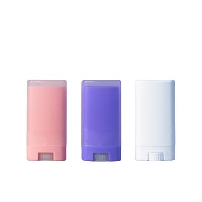 China Personal Packaging 15g Cheap Colorful Pink PP Skin Care Empty Plastic White Empty Plastic Lipstick Container/Lipstick Tubes/Hidroschesis Tube for sale