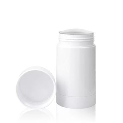 China Personal Skin Care Packaging 30g 50g 65g 75g PP Plastic Personal Deodorant Black White Empty Container/twist twist tube/solid sunscreen stick bottle for sale