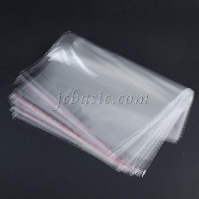 China Disposable transparent resealable polybag custom packaging clear opp plastic bags for clothing/garment for sale