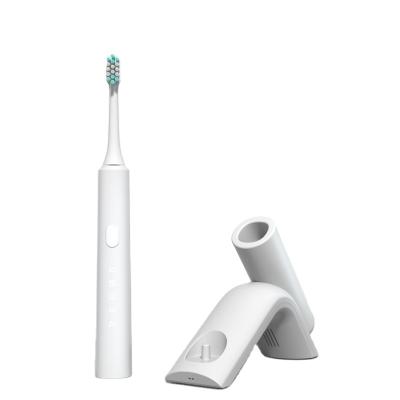 China Wireless Smart Ultrasonic Whitening Oral Cleaner Sonic Toothbrush With Holder Household OEM Electric Toothbrush Teeth Cleaner for sale