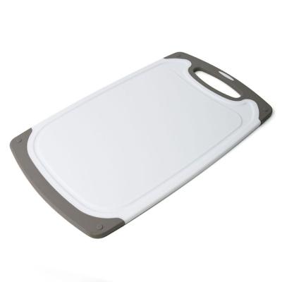 China Viable Latest Thick And Durable Non Slip PP Cutting Board With Rubber Grip Cutting Board for sale