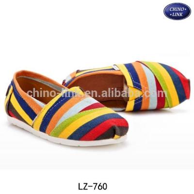 China Lightweight Cheap Textile Top Sneaker Kids Printed Canvas Shoes for sale