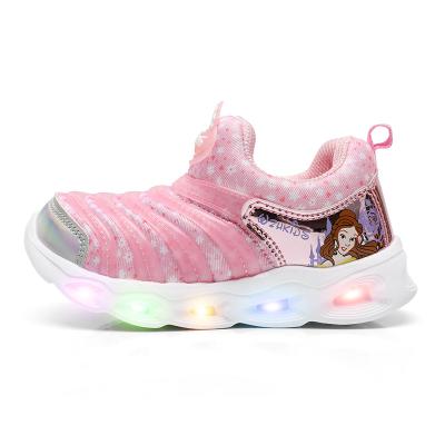 China Top Quality Anti-slippery Widely Used Designers Spiderman Casual Running Light Led Kids Sport Boy Girls Baby Sneakers Kids Shoes for sale