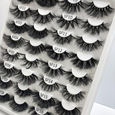 China Free sample thick long 25mm whosale eyelashes 3D dramatic mink lashes box 5D mink eyelash 25MM customized by seller 100% eyelash for sale