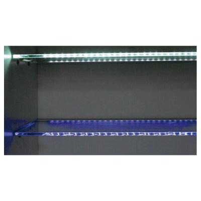 China Ressessed In Display Stand Light Aluminum Profile 5watt Led Under Cabinet Strip Light For Edge Glass Shelf for sale