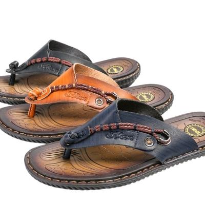 China Handmade Shoes Summer New Beach Slippers Sandals Round Custom Outdoor Slippers Vietnamese Men's Flip Flop Shoes for sale