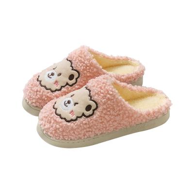 China Cushioning Popular Winter Popular Soft Comfortable Warm Plush Plush Indoor Home Slippers Indoor Home Slippers for sale