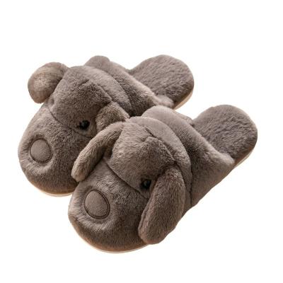 China Plush Fleece Slippers Women's Fashion Trend Memory Foam Cute Animal Warm Slippers Soft Indoor Outdoor Slippers Bedroom Slippers for sale