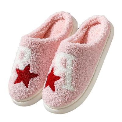 China Cushioning female winter warm non-slip cheap slippers 2021 new high quality bedroom home indoor shoes wholesale for sale