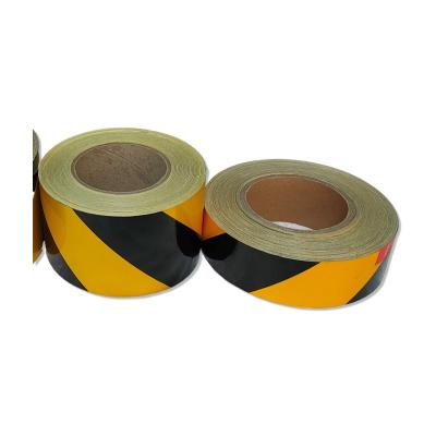 China High Quality Custom Tearable Reflective Tape Wholesale Yellow Black Reflective Tape for sale