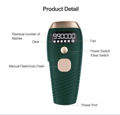 China Instant Hair Removal 990000 Laser Mini Cool Hair Removal Ice Epilator Electric Women Lady Hair Removal With Private Label for sale