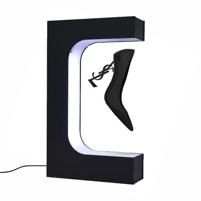 China Custom Rotating Display Levitating Display Shop Display Magnetic Levitation Shoe Acrylic Advertising for sale