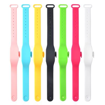 China Easy Wear Amazon Best Hand Sanitizer Dispenser New Hand Wristband Sanitizer Wristband Custom Rubber Wristbands 2020 for sale