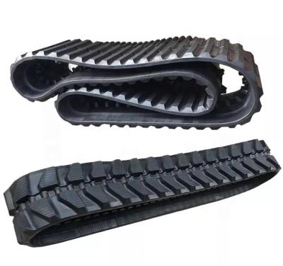 China Small Natural Rubber Rubber Track For Mini Hydraulic Excavator Spare Parts 150*72 180*72 *230*72 for sale