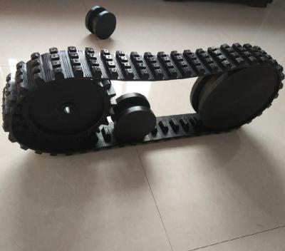 China Rubber+Nylon Cloth Rubber Robot Track, Driving Wheel, Idle Wheel for sale