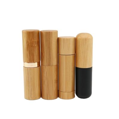 China Empty bamboo bamboo lipstick tube 5g 10g lip balm tubes 5g lipstick tube for cosmetic lipbalm for sale