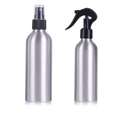 China 30ml 50ml 100ml 200ml 300ml 500ml Cosmetic Empty Silver Cosmetic Packaging Aluminum Trigger Spray Pump Bottle for sale