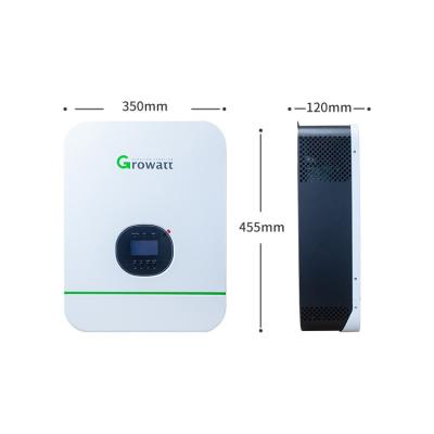 China Hot For Sale Growatt Series Inverter Off-Grid Solar Inverter SPF 3000TL LVM 48P Fast Delivery With Cheapest Price 130X350X455MM for sale