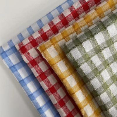 중국 DXX China Factory Fashion Hot New Jacquard Yarn-dyed Plaid Shirt Cloth 30% Polyester 70% Cotton Fabric 판매용