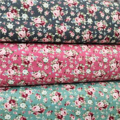 China Cotton big rose printed fabric, exquisite workmanship, everyone's favorite dress shirt fabric à venda