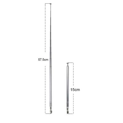 China Aluminiumlegering 10 secties Teleskopisch Amateur VHF UHF FM HF Auto Radio DAB Antenne Te koop