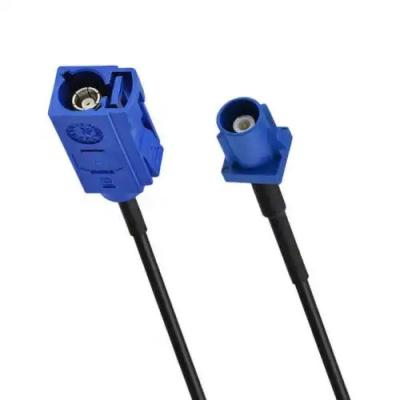 China 1 Conductor PVC Pure Copper Blue Fakra Male to Female Antenna Accessory Cable for Benefit for sale