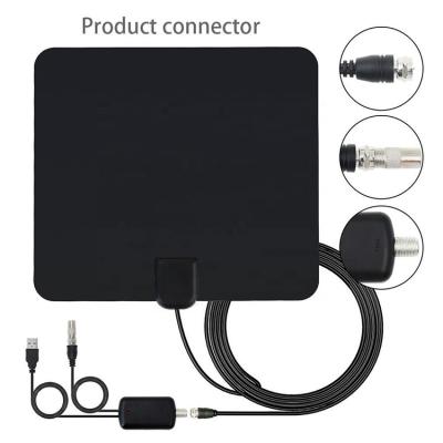 China Paste Mounting High Gain Film Flat TV Antenna Digital Indoor UHF VHF Long Range Antenna for sale