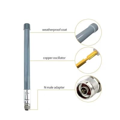 China Lora Fiberglass Antenna 50Ω Impedance 3dbi 5.8dbi 8dbi 10dbi 12dbi 15dbi white/grey/black for sale