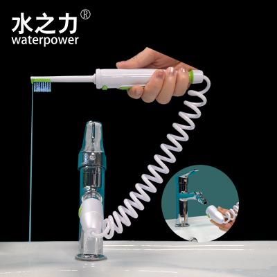 China Quick Insertion And Family Size Dental Oral Water Jet Irrigator Toothbrush Flosser for sale