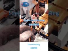 Welding copper wire with stationary spot welding machine