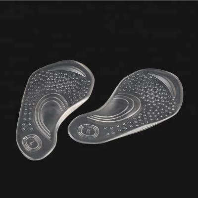 China Shock Absorption Soft Flat Foot Gel Skin Friendly Hot Selling PU Forefoot Orthotic Pad For High Heel Shoes for sale