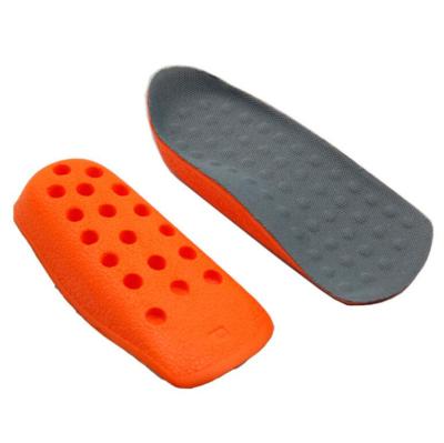 China Skin Massage 2cm Size Friendly PU Height Increaser Cushion Pad Insole Invisible Wear In Sock for sale