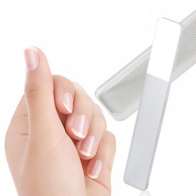 China Nail Polishing 1 PC Family Nano Transparent Glass Nail Polishing Folder Care, Luminous Nail Beauty Manicure Tools for sale