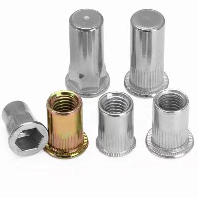 China Wholesale heavy industry carbon steel galvanize m5 m6 m8 furniture hex socket stainless steel thread insert zinc alloy tap nut for wood for sale