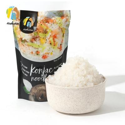 China Lose Weight Buy Konjac Rice Diabetic Organic Low Calorie Gluten Free Instant Noodle Keto Free Rice No Smell OEM Vegetarian Food for sale