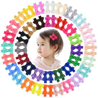 China Hair Decoration Handmade Amazon Hair Barrettes Accessory Clip For Girls Jewelry 40 Colors Hairpins Infants Toddlers Teens Kids Children for sale