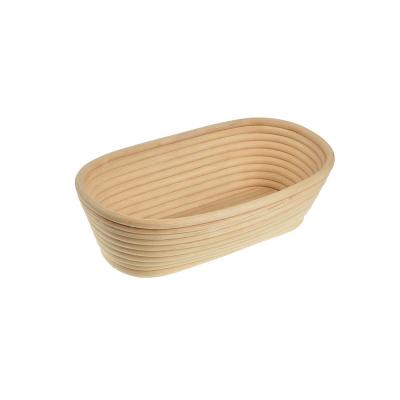 China 10 Inch Oval Wood Pulp Bannetons Sourdough Bread Proofing Viable Basket for sale