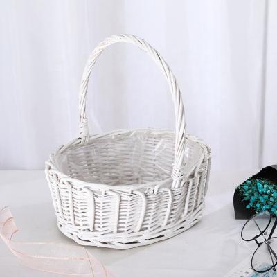 China Sustainable Factory Wholesale Hand - Woven Wicker Easter Gift Baskets for sale