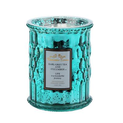 China Scent/Scented Personalized Custom Luxury Soy Wax Scented Candles in Colored Glass Jar Scented Candles Private Label Love for sale