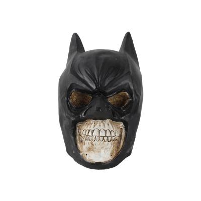 China Europe Halloween Batman Headwear Skull Decoration Holiday Party Bar Theme Resin Home Decoration for sale