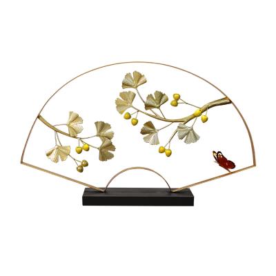 China China Hot Selling Home Office Metal Crafts Butterfly Leaf Iron Craft 3 D Home Decorative Decoration for sale