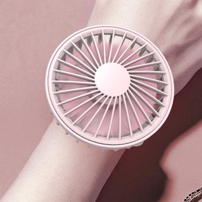 China Portable Mini Size USB Charging Fan with Rechargeable Battery Powered Mini Wrist Fan Wristband for sale