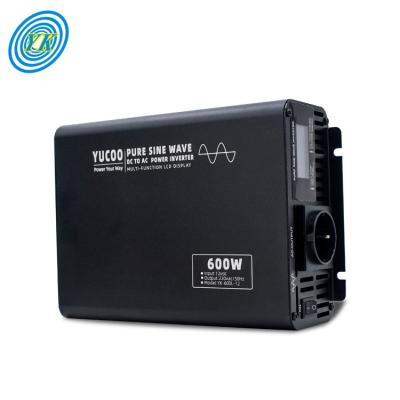 China Home Appliance Pure Sine Wave 12V 24V 48V 60V 72V To 110V 220V 230V DC AC 600W Power Inverter for sale