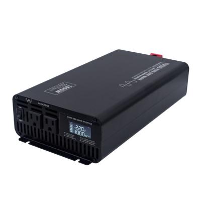 China Aluminum alloy 1000w high frequency 12v 24v 48v to 110v 220v micro dc to ac power inverter for sale