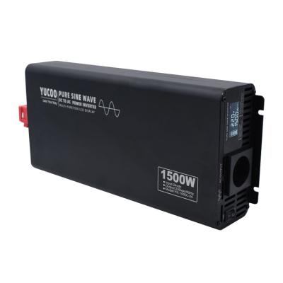 China Aluminum alloy 1500w 12v 24v 48v 60v 72v to 220v 120v 110v pure sine wave power inverter for sale